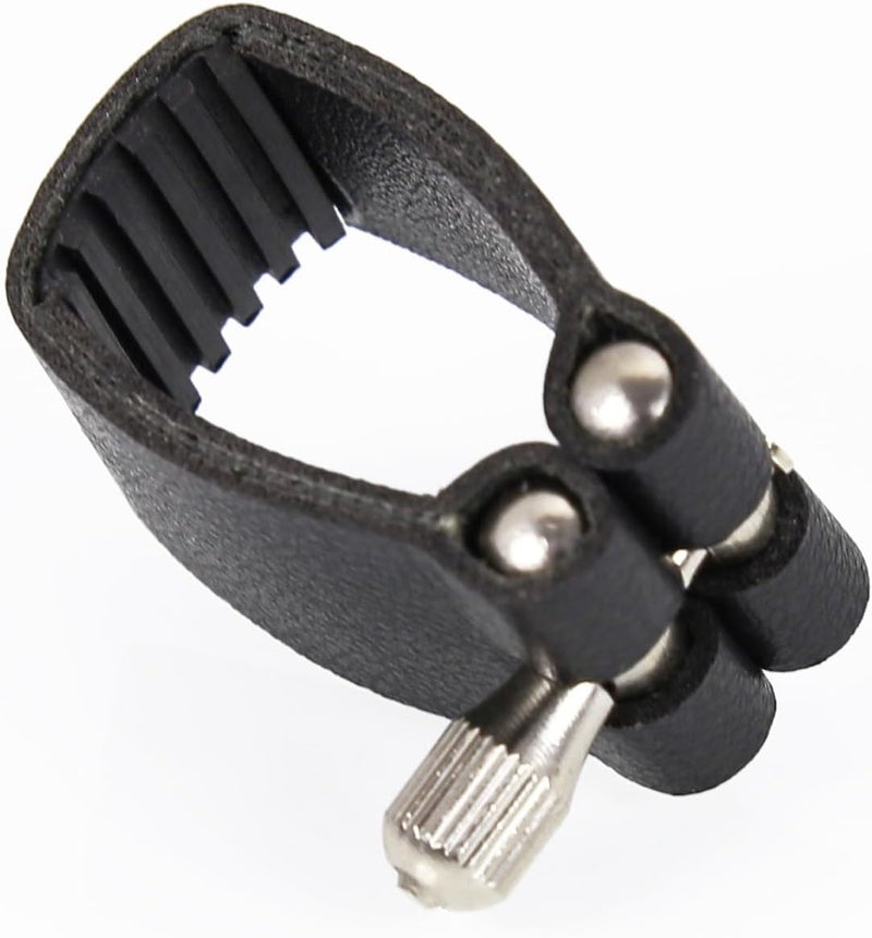 Danchet Soprano Saxophone Ligature Fastener, Leather Ligature for Soprano Saxophone Sax - Image 1
